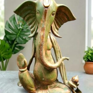 Brass Morden Ganesha Statue For Home Decor/ Gifting
