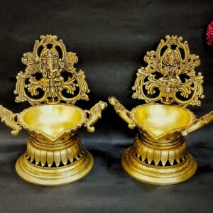 Brass Ganesh Laxmi Diya