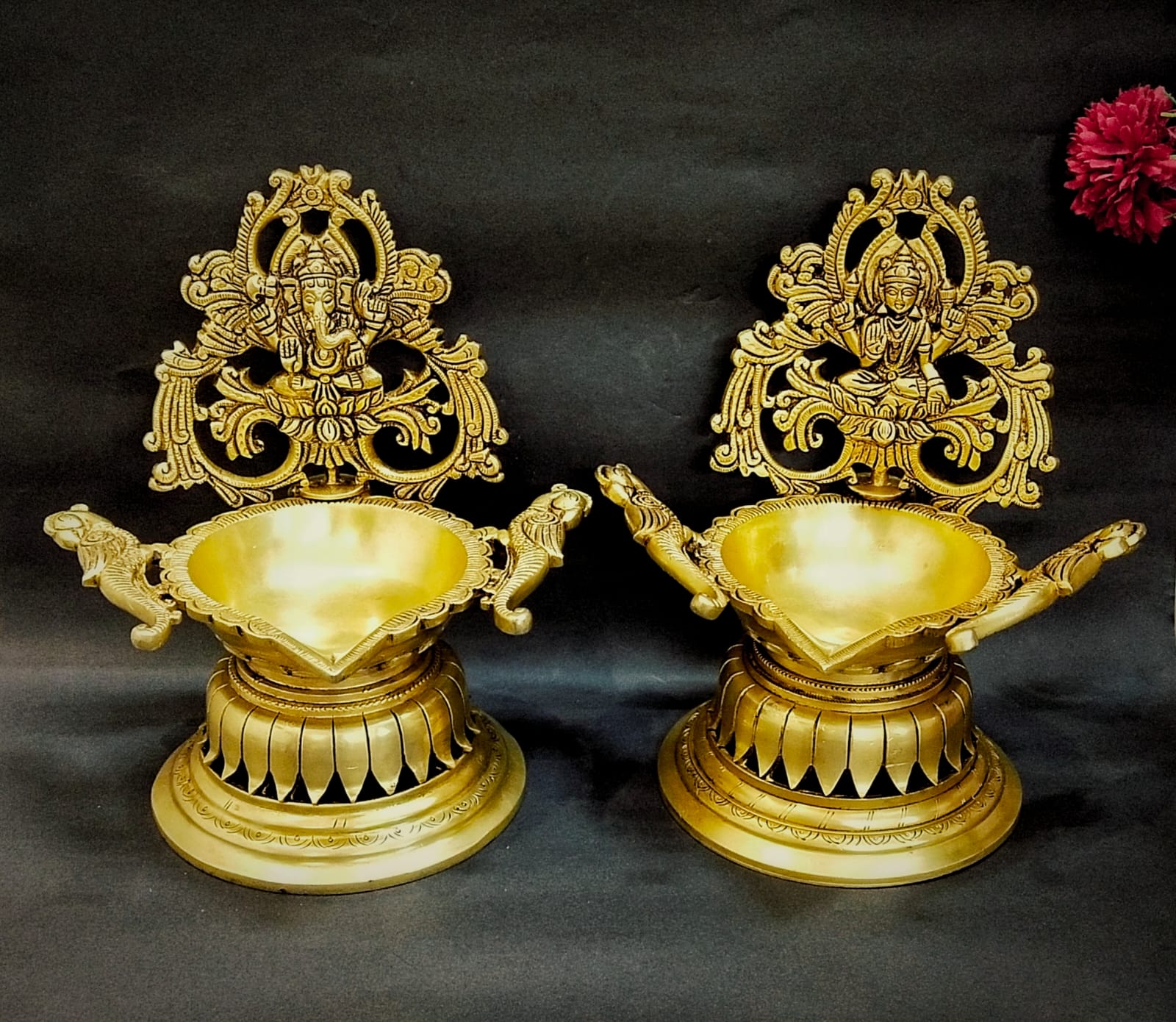 Brass Ganesh Laxmi Diya