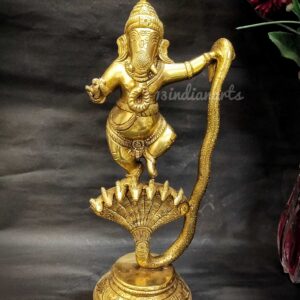 Brass Ganesha on Shesh Naag