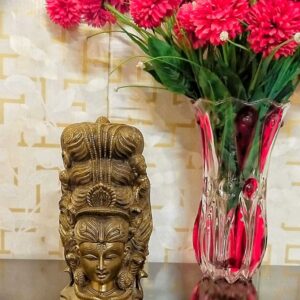 Brass Unique Three Face Shiva Head