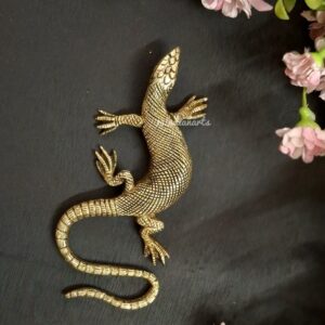 Brass Wall Hanging Lizard