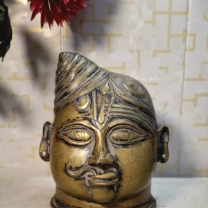 Solid Brass Antique look Ardhneshwar Head