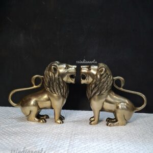 Brass Premium Quality Lion Pair