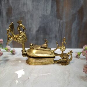 Beautiful Brass Chopda - Kumkum Box-Premium Quality