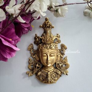 Exquisite Handcrafted Brass Wall Hanging Tara Mask