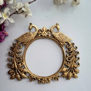 Vintage look Brass Miror or Photo (Parbhwali) Wall Hanging