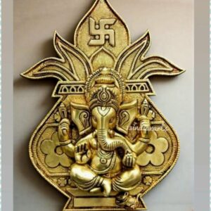 Brass Superfine Wall Hanging Ganesha Kalash for Positivity