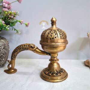 Exquisite Brass Dhoopdaan ( lobaandaan)/ Incense Burner