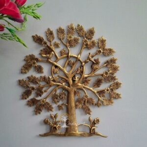 Pure Brass High Quality KalpVariksha Tree Wall Hanging With Birds.