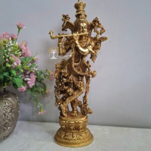 Brass Premium Quality Super Fine Krishna.