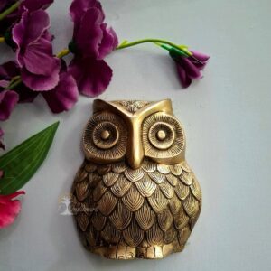 Brass Premium Quality Wall Hanging Owl. For Home Decor & GIFTING .