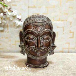 Brass Vintage Look Shiva Head(Mukhlingam)