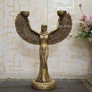 Brass Egyptian Premium Quality Angel Candle Stand.