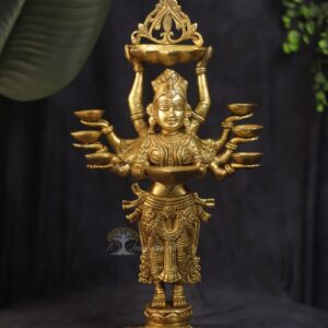 Brass Premium Quality DeepLaxmi Idol For Home Decor