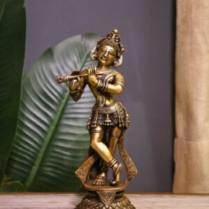Brass Premium High Quality Krishna Idol.