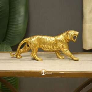 Brass Royal Tiger Figurine For Home/Office Decor/Gifting