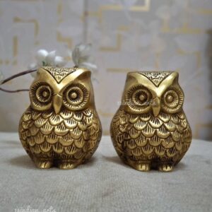 Brass Table Owl For Home Decor/Gifting .